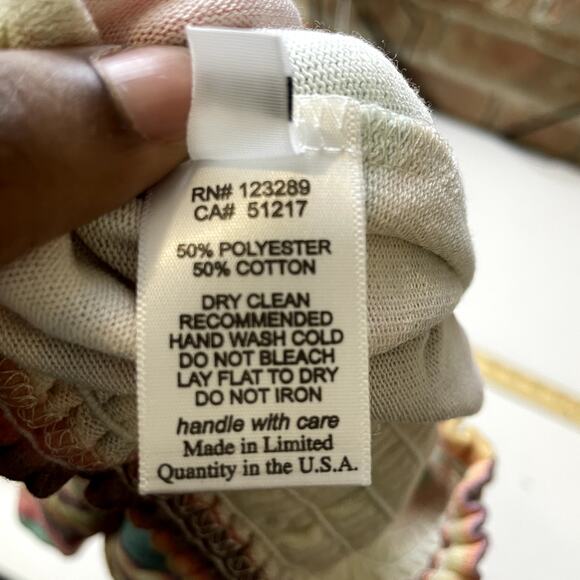 Michael Lauren Revolve Women Pastel Color Stripe Smock Elastic Shorts XSmall NWT - Picture 3 of 7